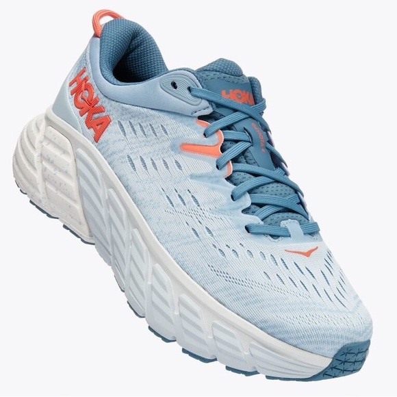 Hoka Shoes - Hoka One Gaviota 4 Road Running Shoes in blue fog size 12D